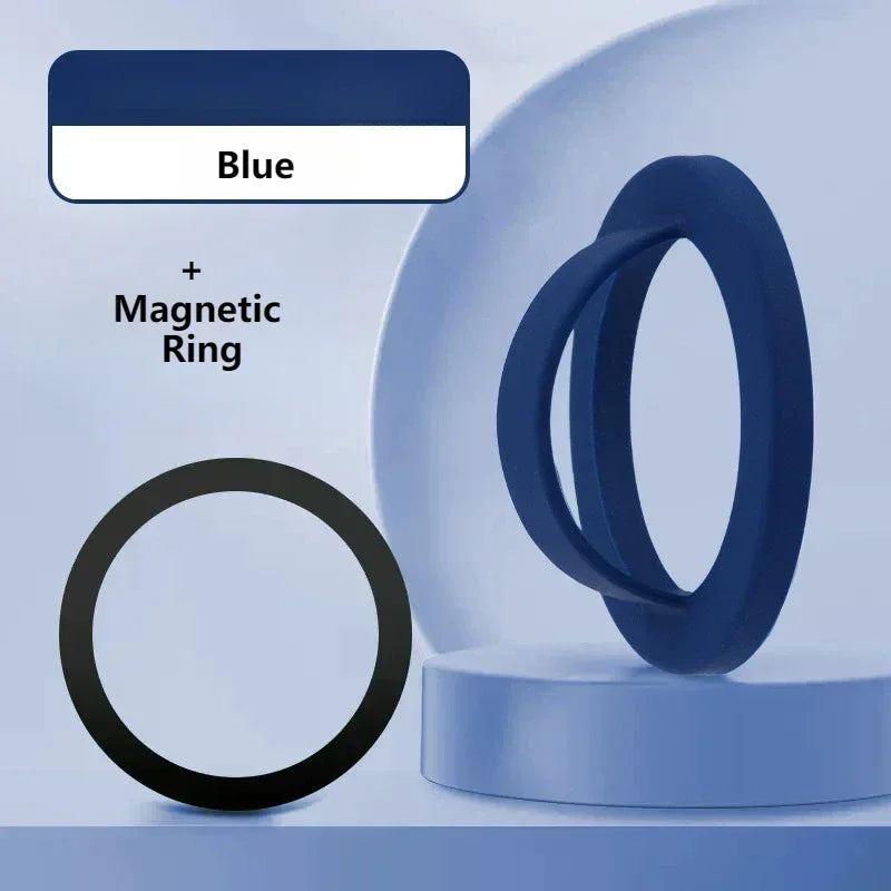 Magnetic Phone Ring Holder – 360° Rotating Grip and Stand for Smartphones