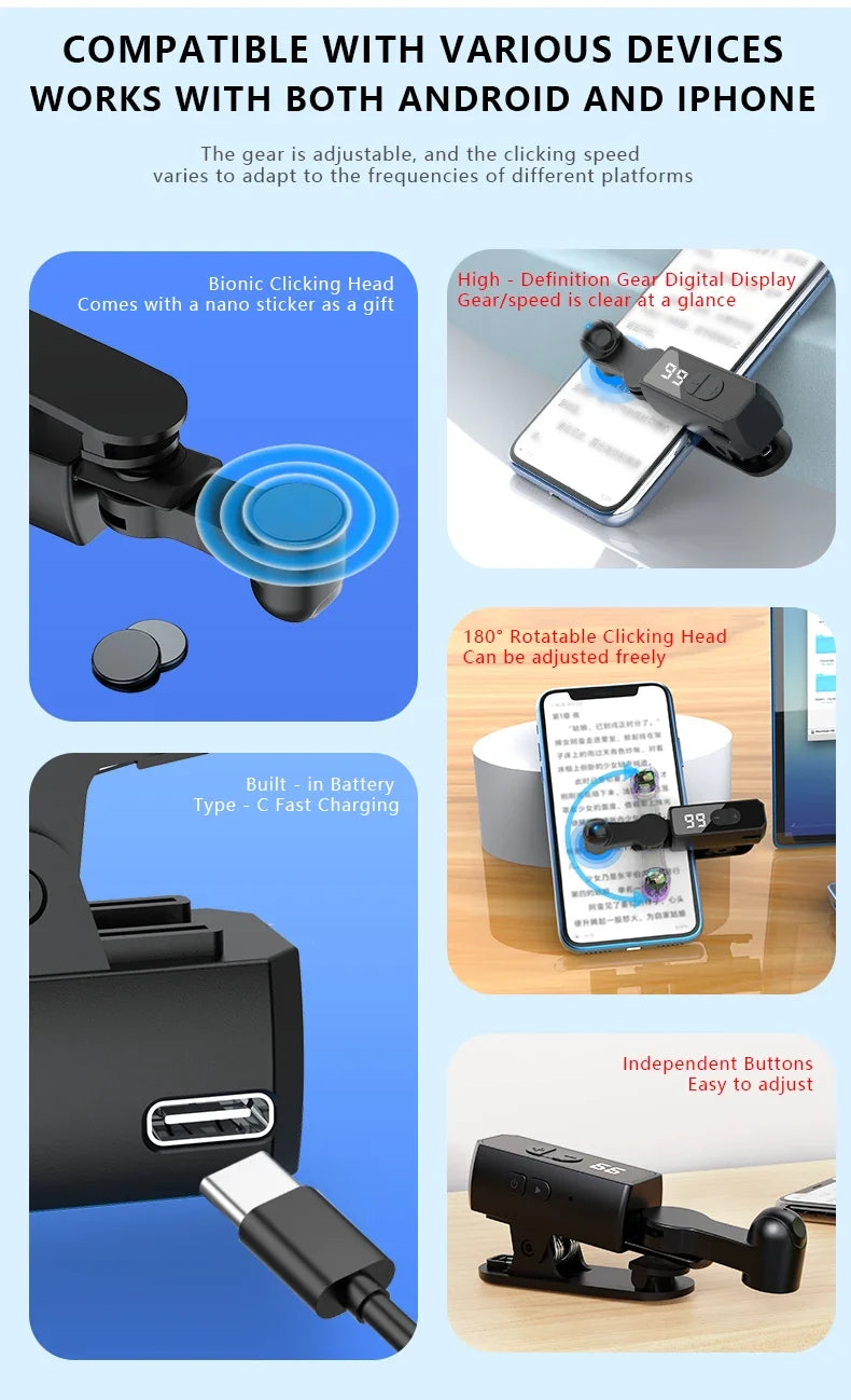Auto Clicker for Smartphones – Adjustable Tap Device for Mobile Use
