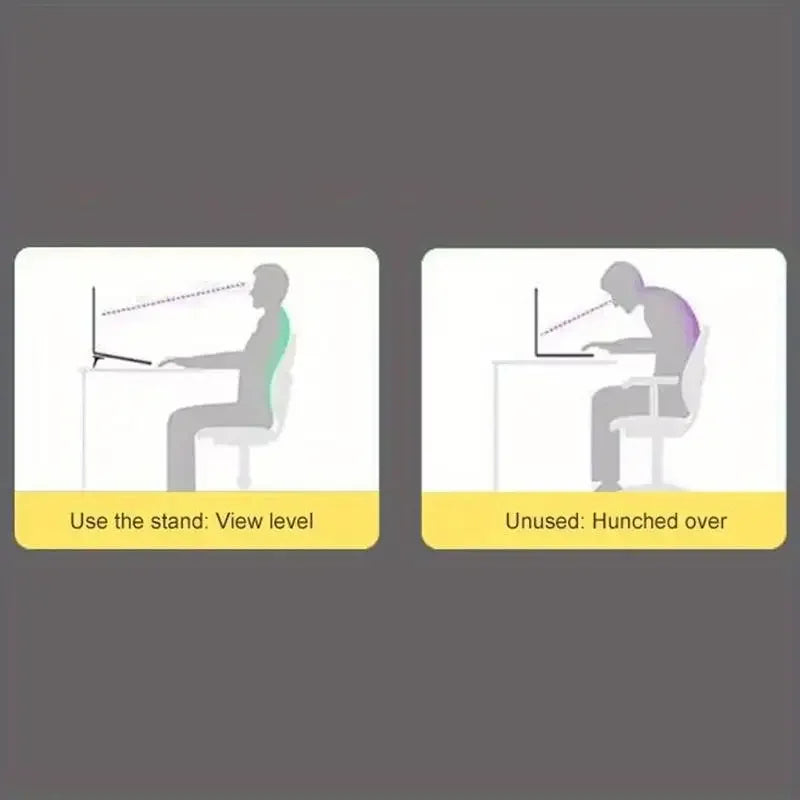 Set of 2 Mini Adhesive Laptop Riser Stands – 10 to 18 Inch