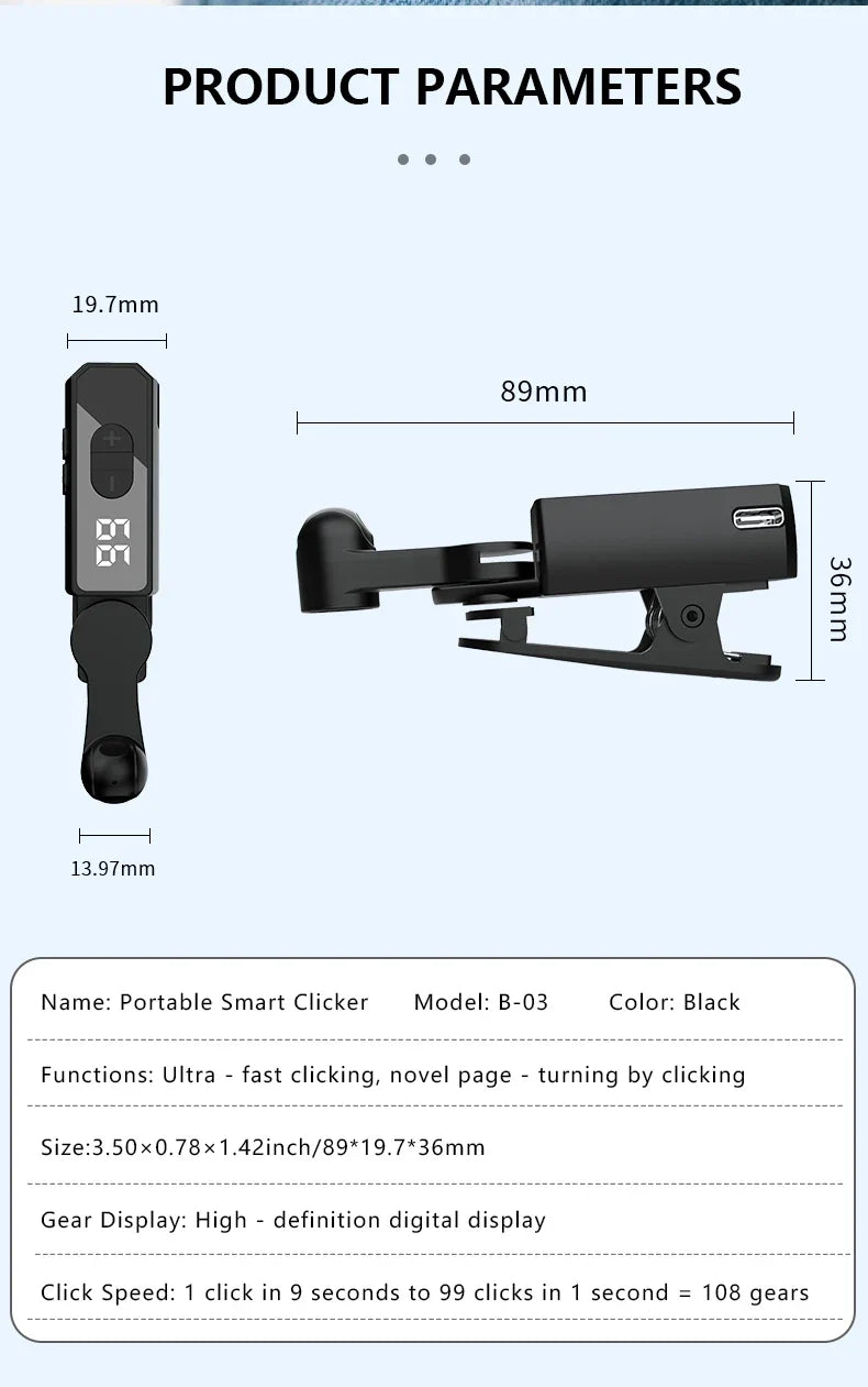 Auto Clicker for Smartphones – Adjustable Tap Device for Mobile Use