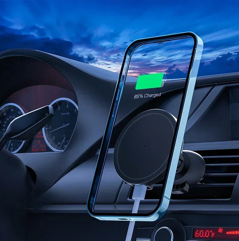 Magnetic Car Wireless Charger – Air Vent Mount for MagSafe Compatible Phones