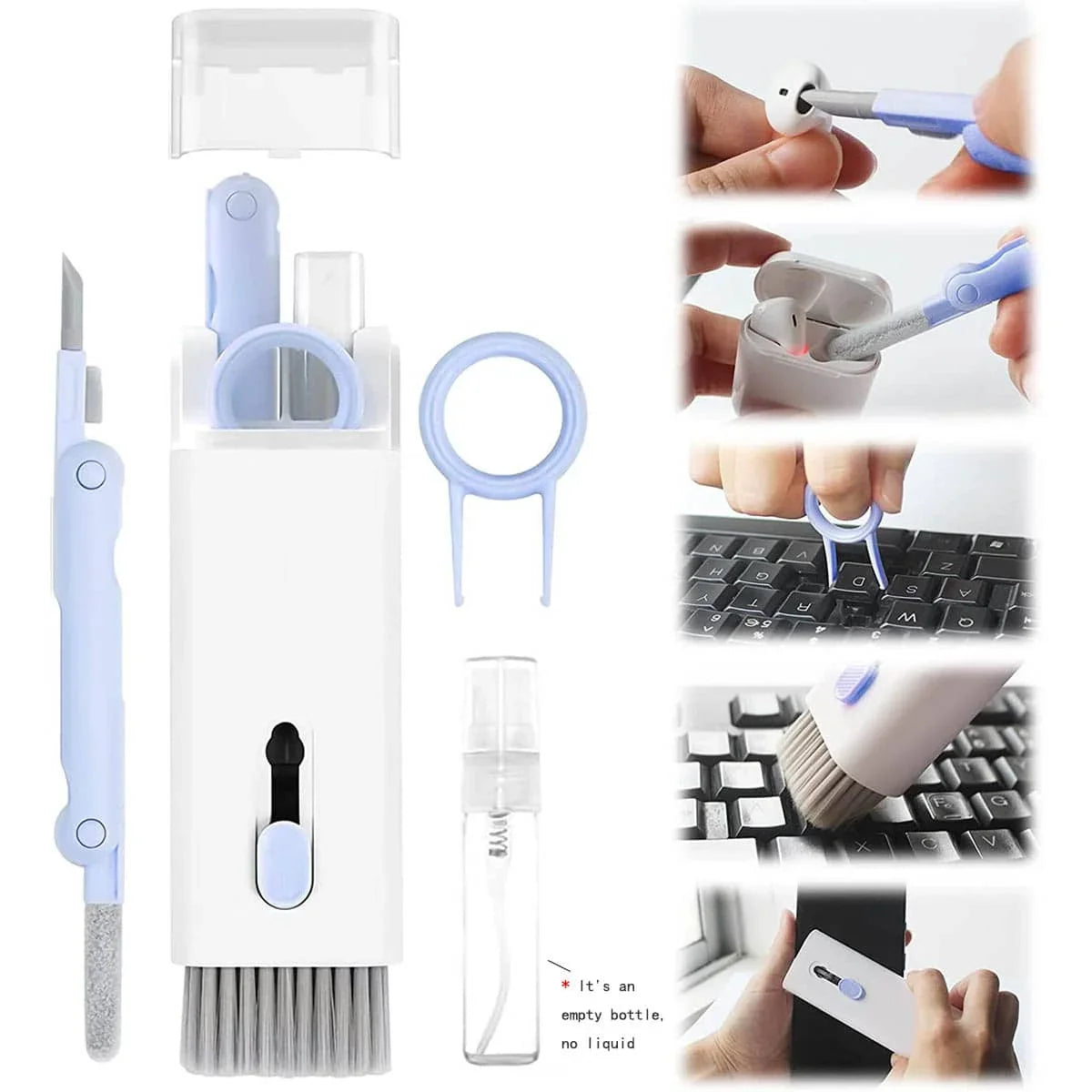 7-in-1 Cleaning Kit – All-in-One Tool for AirPods, Phones & Laptop Care