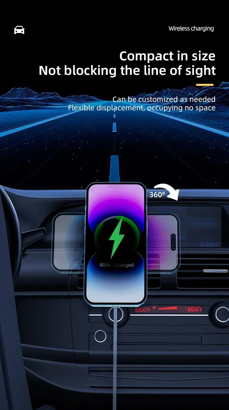 Magnetic Car Wireless Charger – Air Vent Mount for MagSafe Compatible Phones