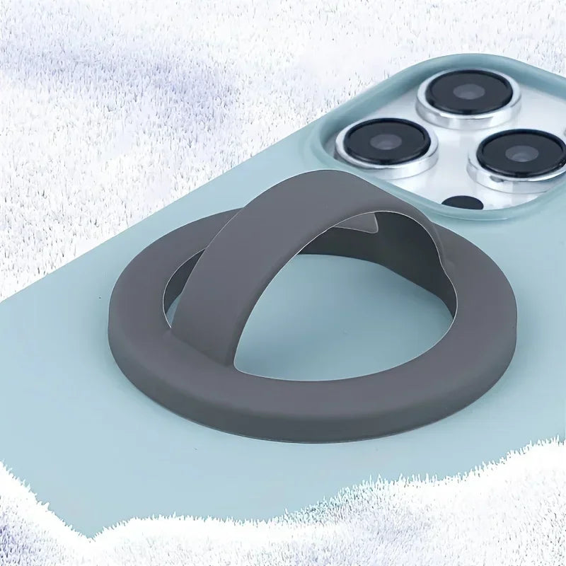 Magnetic Phone Ring Holder – 360° Rotating Grip and Stand for Smartphones