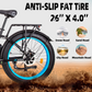 KETELES K800 PRO 2000W Dual Motor AWD Electric Bike, 26" Fat Tires, Full Suspension