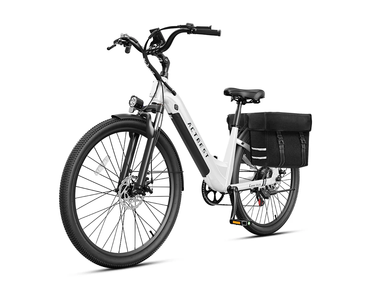 ACTBEST Core ST 2.0 Step-Through Electric Bike – 1200W Peak Motor, 48V 10.4Ah Removable Battery, 26-Inch Tires