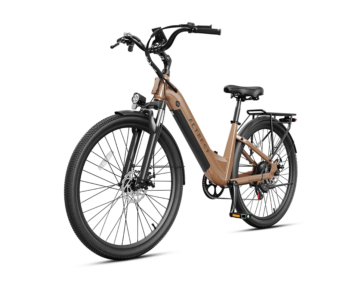 ACTBEST Core ST 2.0 Step-Through Electric Bike – 1200W Peak Motor, 48V 10.4Ah Removable Battery, 26-Inch Tires