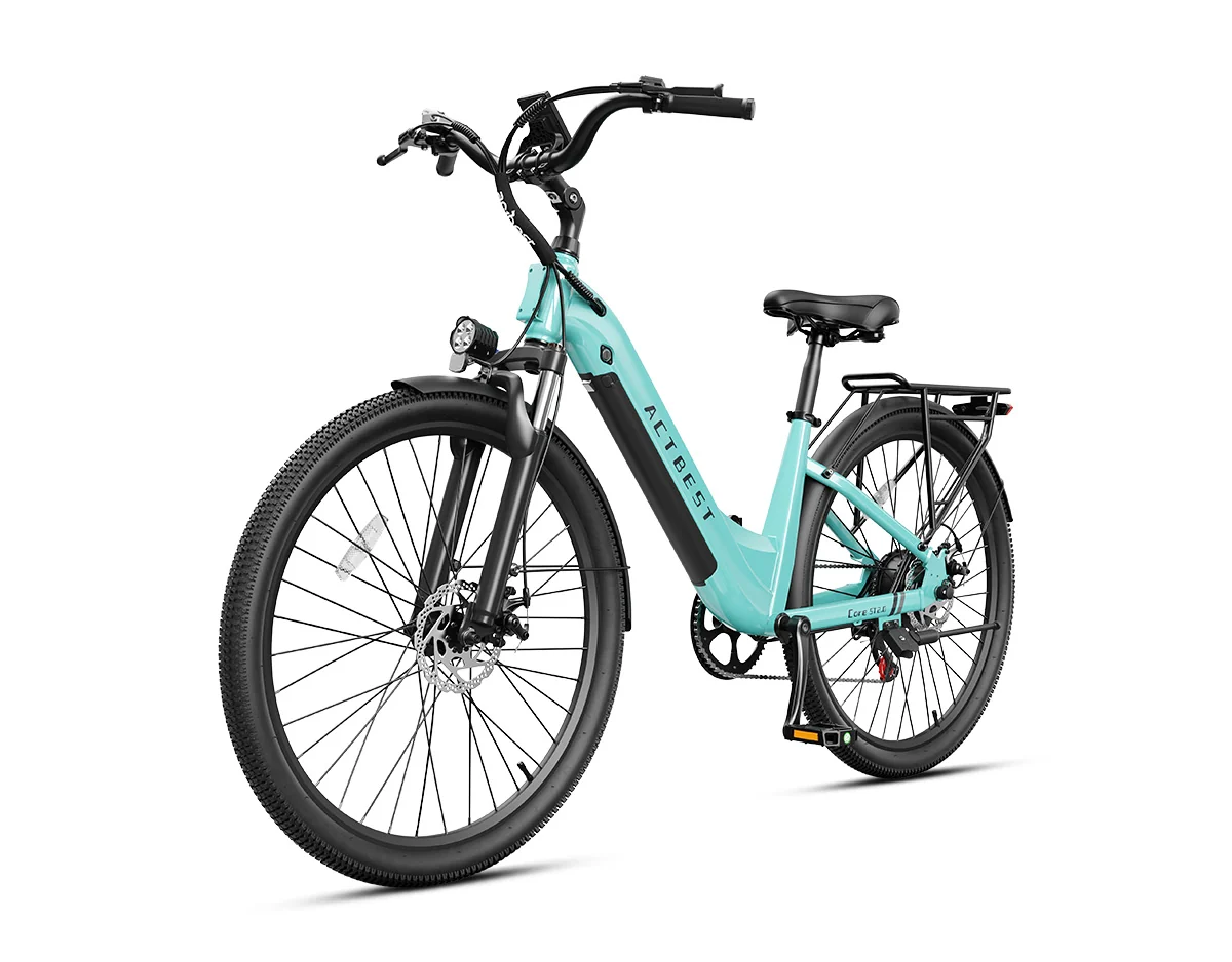 ACTBEST Core ST 2.0 Step-Through Electric Bike – 1200W Peak Motor, 48V 10.4Ah Removable Battery, 26-Inch Tires