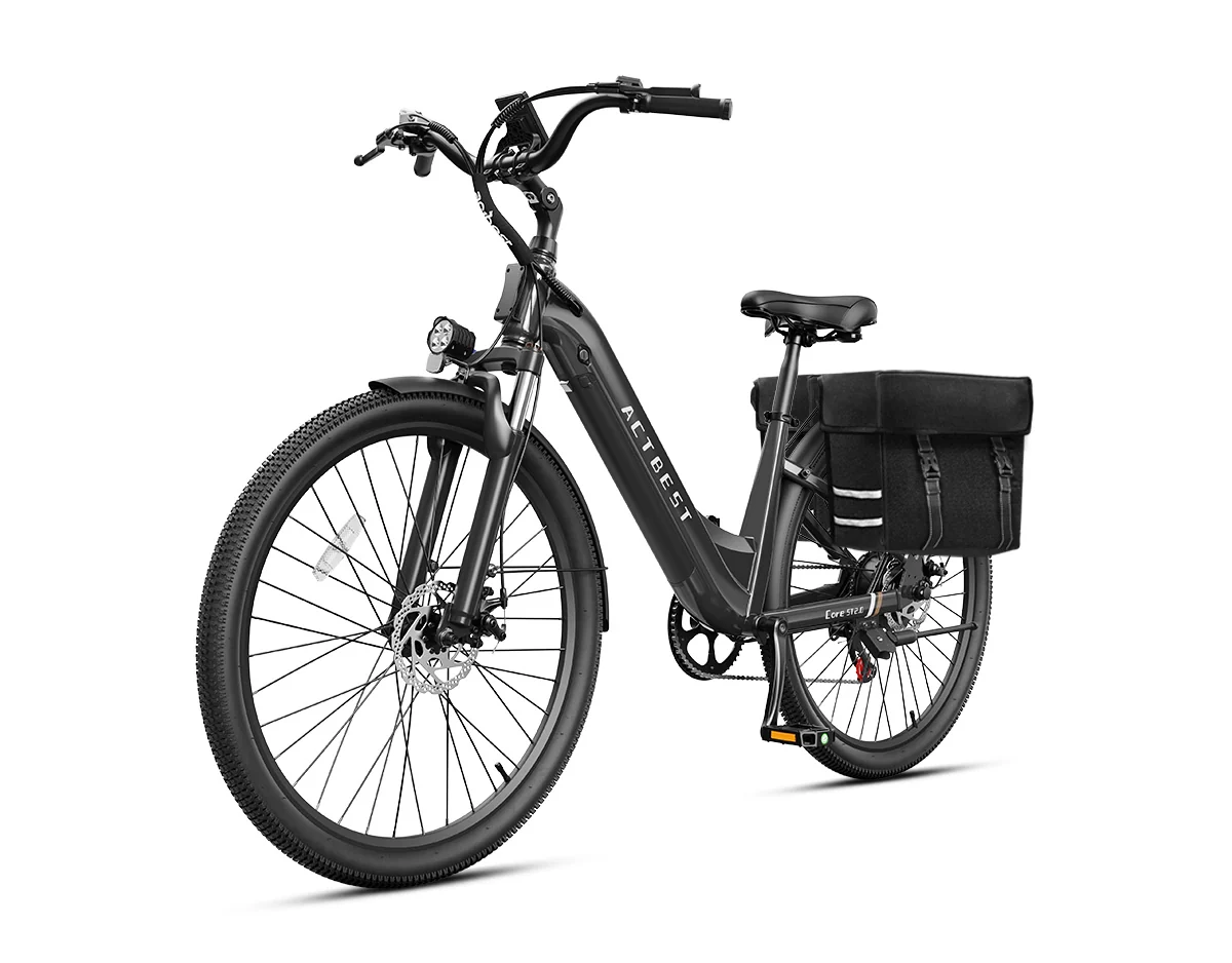 ACTBEST Core ST 2.0 Step-Through Electric Bike – 1200W Peak Motor, 48V 10.4Ah Removable Battery, 26-Inch Tires
