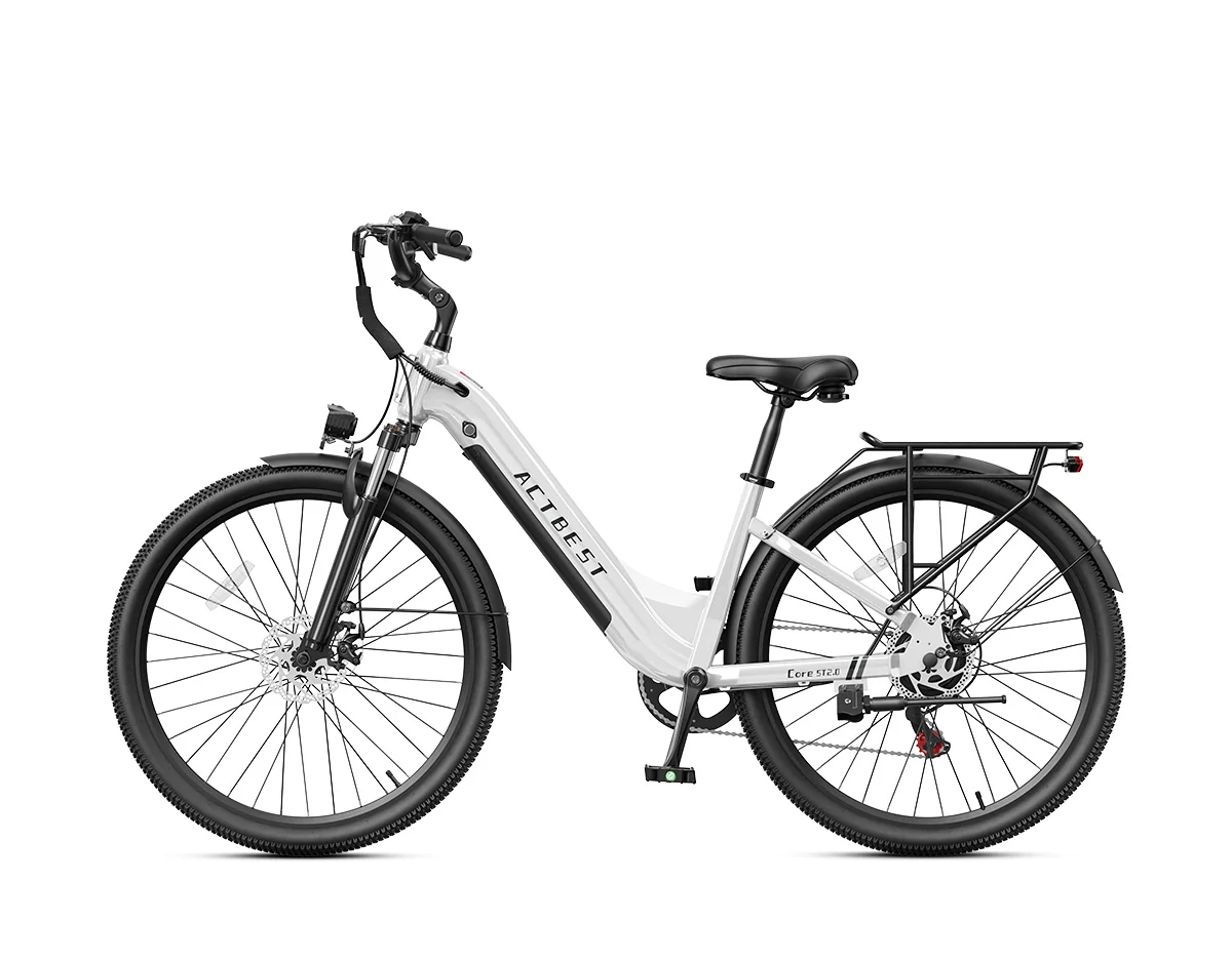 ACTBEST Core ST 2.0 Step-Through Electric Bike – 1200W Peak Motor, 48V 10.4Ah Removable Battery, 26-Inch Tires