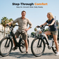 ACTBEST Core ST 2.0 Step-Through Electric Bike – 1200W Peak Motor, 48V 10.4Ah Removable Battery, 26-Inch Tires