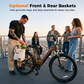 ACTBEST Core ST 2.0 Step-Through Electric Bike – 1200W Peak Motor, 48V 10.4Ah Removable Battery, 26-Inch Tires