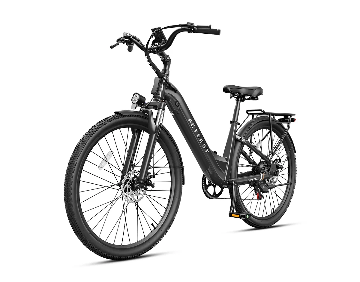 ACTBEST Core ST 2.0 Step-Through Electric Bike – 1200W Peak Motor, 48V 10.4Ah Removable Battery, 26-Inch Tires