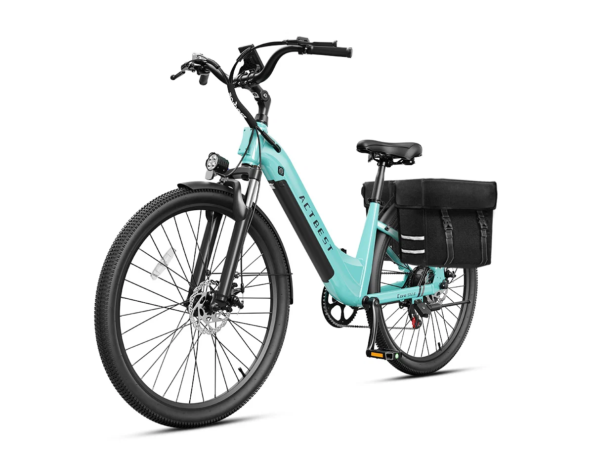 ACTBEST Core ST 2.0 Step-Through Electric Bike – 1200W Peak Motor, 48V 10.4Ah Removable Battery, 26-Inch Tires