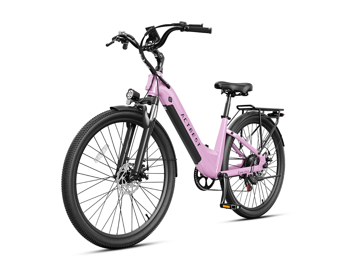 ACTBEST Core ST 2.0 Step-Through Electric Bike – 1200W Peak Motor, 48V 10.4Ah Removable Battery, 26-Inch Tires