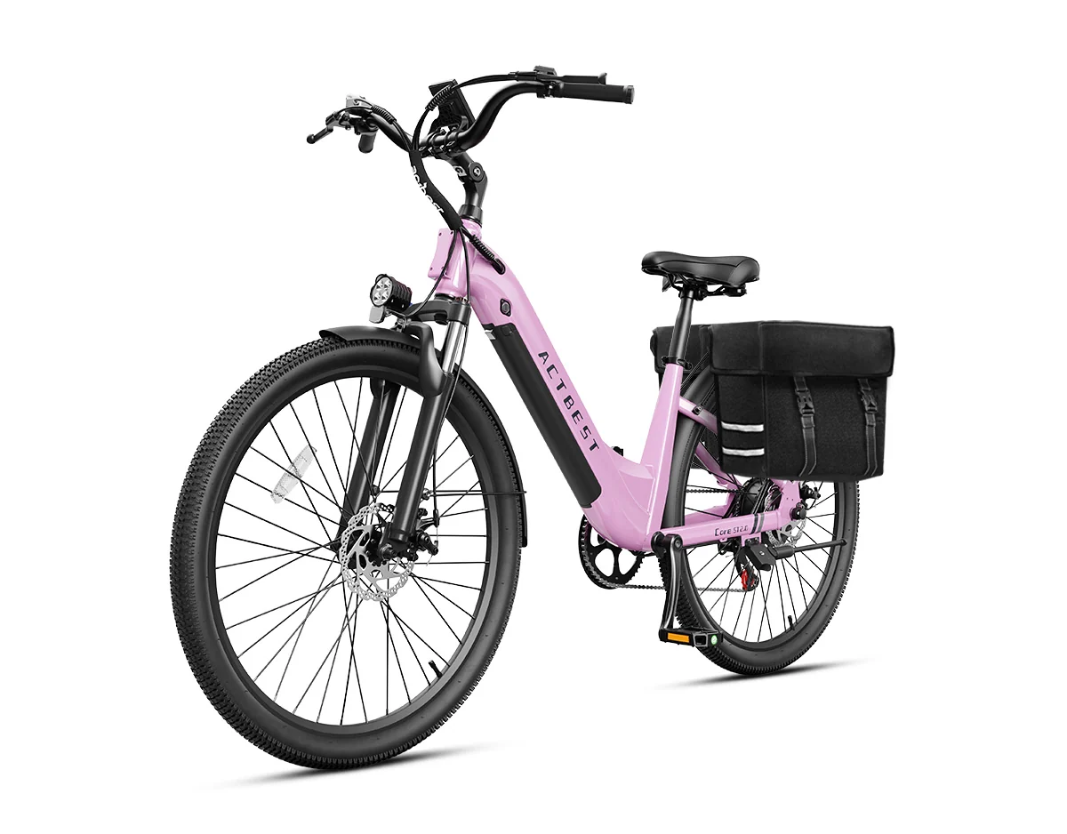 ACTBEST Core ST 2.0 Step-Through Electric Bike – 1200W Peak Motor, 48V 10.4Ah Removable Battery, 26-Inch Tires