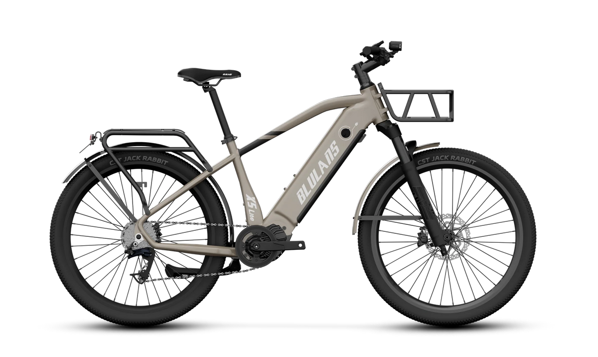 BLULANS X5 Lite Step-Through Electric Mountain Bike – 250W Bafang Mid-Drive Motor, 36V 20Ah Battery, 27.5-Inch Tires
