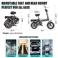 EBKAROCY 14″ Folding Electric Bike for Adults, 400W Motor, 48V 15Ah Removable Battery