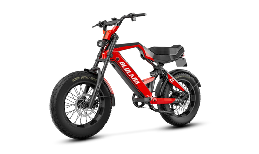 BLULANS C6 Carbon Fiber Moped-Style Electric Bike – 500W, 48V 15Ah